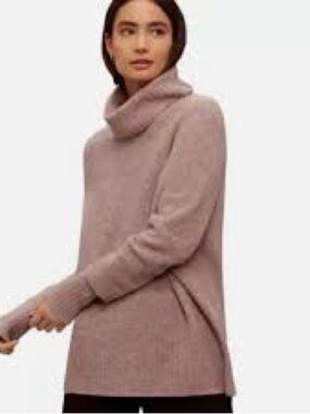Babaton Plutarch Sweater Wool-blend Oversized Turtleneck Dusty Pink Size XS